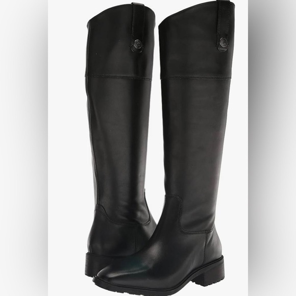 Sam Edelman Shoes - NIB Sam Edelman Drina Knee High Riding Boots in Black Leather